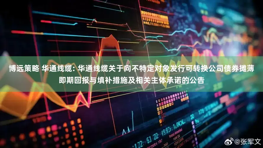 博远策略 华通线缆: 华通线缆关于向不特定对象发行可转换公司债券摊薄即期回报与填补措施及相关主体承诺的公告