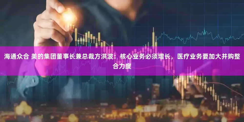 海通众合 美的集团董事长兼总裁方洪波：核心业务必须增长，医疗业务要加大并购整合力度