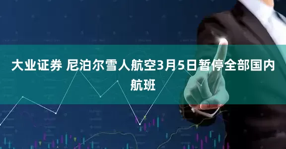 大业证券 尼泊尔雪人航空3月5日暂停全部国内航班